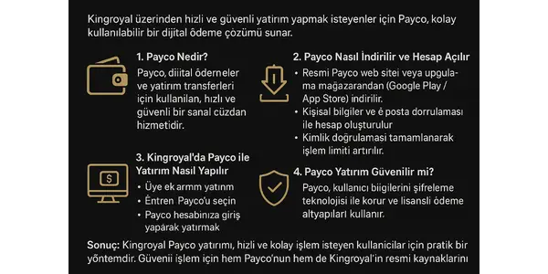 Kingroyal Payco Yatirim Nasil Yapilir?